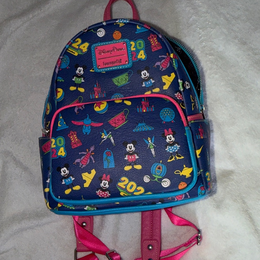 Loungefly Black Backpack with Starry Accents - Picture 4 of 5